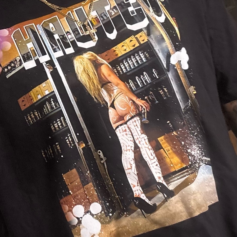 HAUTE 1 Black Print T-Shirt
